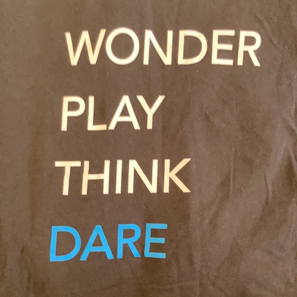 EMORY UNIVERSITY Dark Gray Short Sleeve “Wonder Play Think Dare“ crew neck Tee - Picture 3 of 8